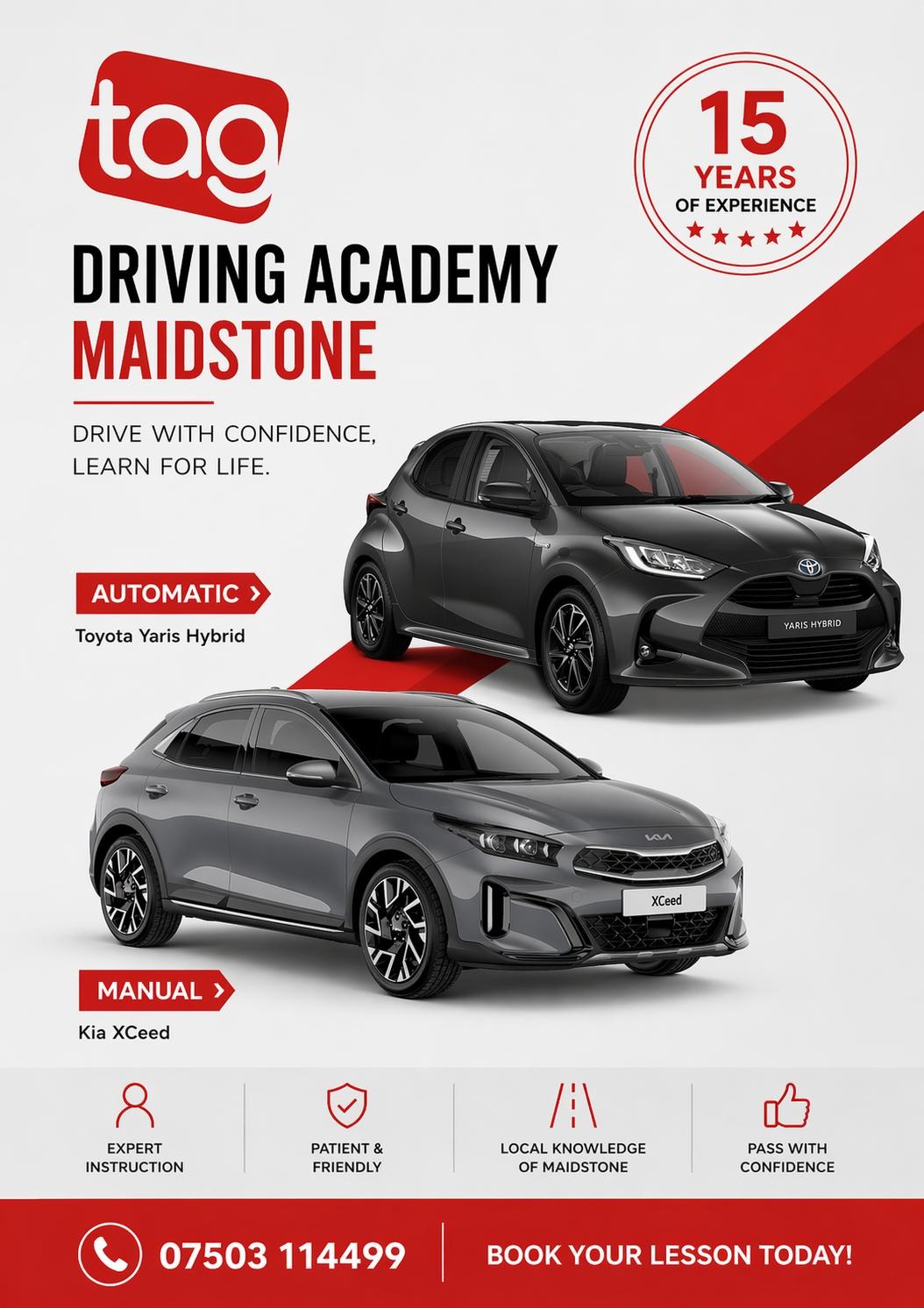 Tag Driving Academy learn to drive poster